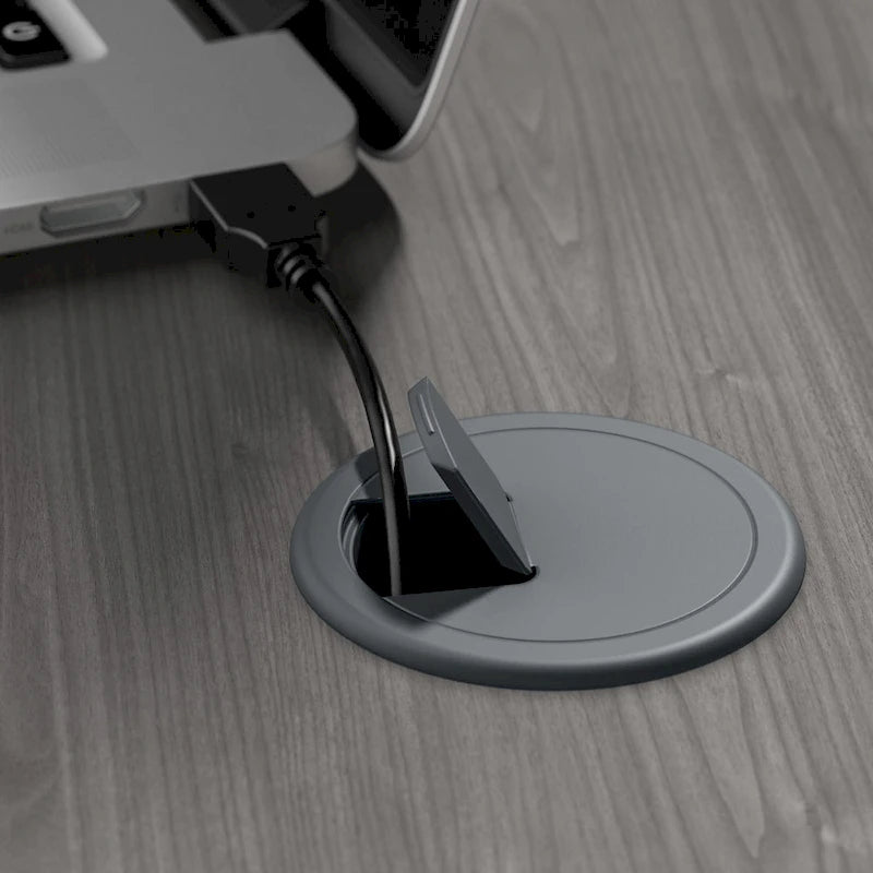 Bureau d'angle avec tiroir classeur, tiroir caisson et casier ouvert, coloris Chêne Expresso / Merisier / Gris Frêne / Blanc / Gris Bruyère / Gris Moderne – Unité simple