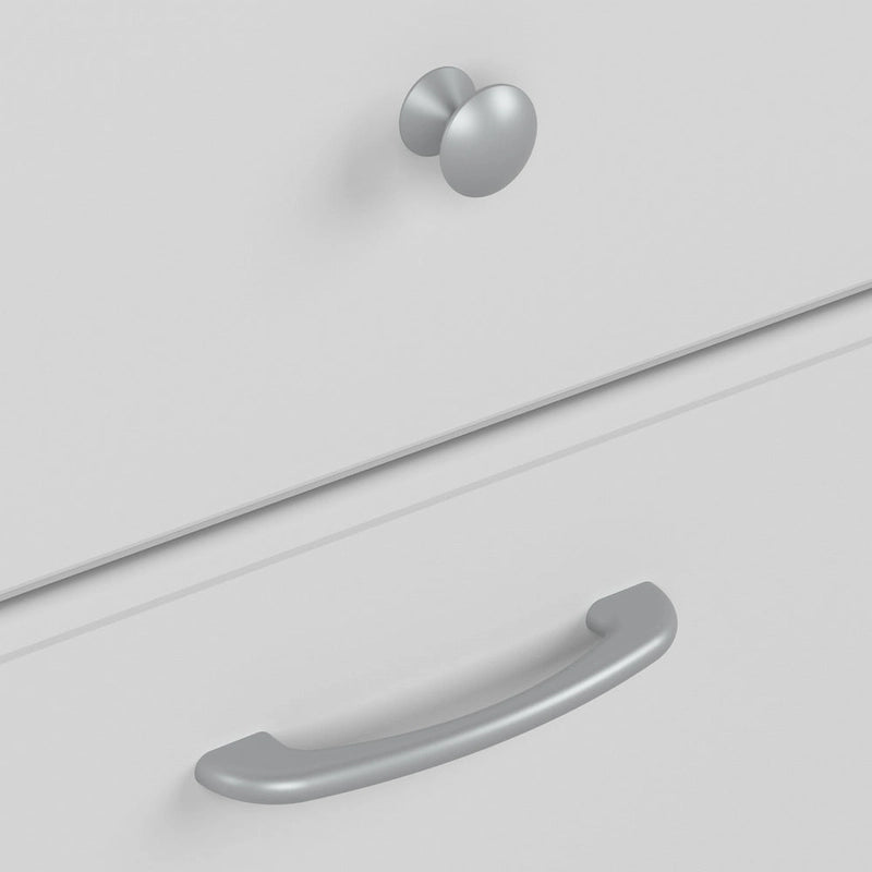 Bureau d'angle avec tiroir classeur, tiroir caisson et casier ouvert, coloris Chêne Expresso / Merisier / Gris Frêne / Blanc / Gris Bruyère / Gris Moderne – Unité simple