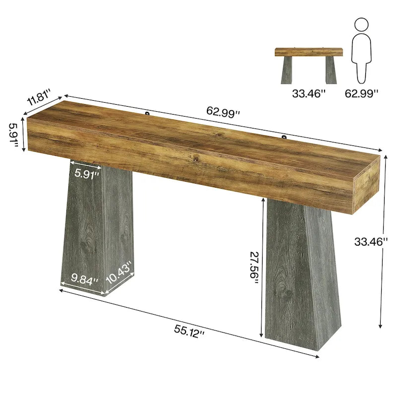 Console de ferme en bois – Une seule unité