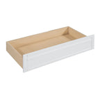 Lit de repos jumeau gris/expresso/blanc avec 2 tiroirs de rangement et étagère de chevet – simple