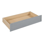 Lit de repos jumeau gris/expresso/blanc avec 2 tiroirs de rangement et étagère de chevet – simple