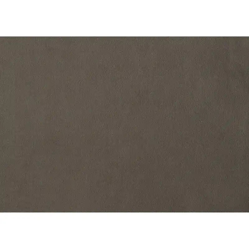 Causeuse en velours marron / bleu / gris avec accoudoirs évasés, dossiers capitonnés, coussins à ressorts ensachés et pieds en bois de noyer – 2 places