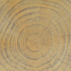 Table d'appoint MGO Twist Spiral Noir / Naturel / Gris / Marron antique avec finition aspect bois – Unité unique