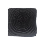 Table d'appoint MGO Twist Spiral Noir / Naturel / Gris / Marron antique avec finition aspect bois – Unité unique