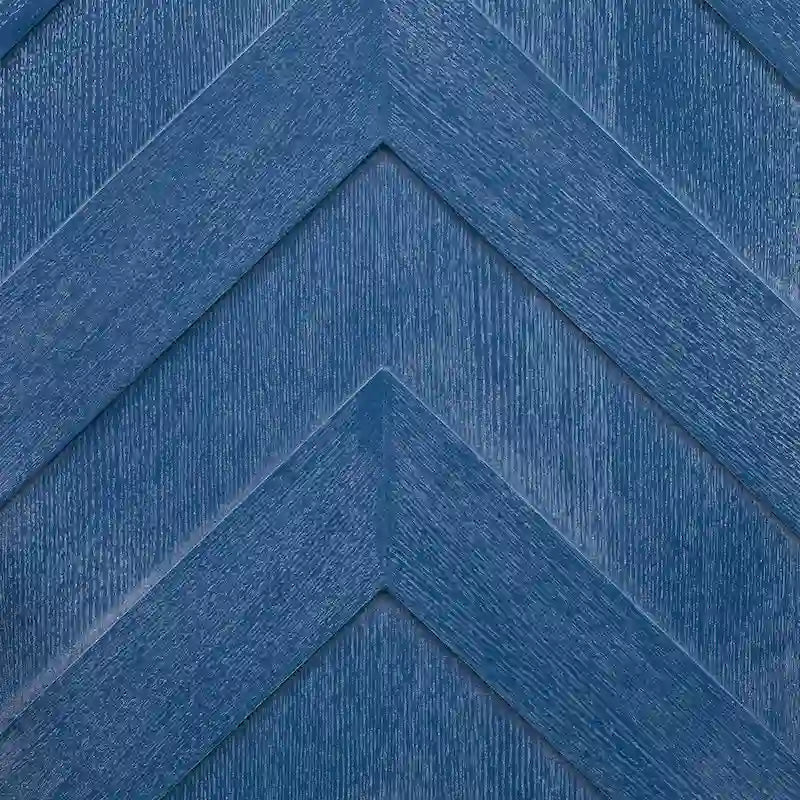 Îlot de cuisine de ferme bleu marine / champagne / bois naturel avec abattant, 3 portes et roulettes – Unité unique