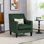 Emerald 26.77 Upholstered Arm Chair with Scooped Arms