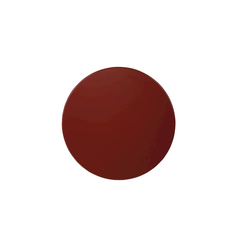 Guéridon à Plateau Rond et Pieds Cabriolés avec Étagère Inférieure, coloris sarcelle/rouge/noyer/blanc antique – Unité unique