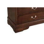 Commode de chambre en placage de bois miel / cappuccino / beige / sarcelle / chêne / argent / noir / gris / cerisier / rose, avec tiroirs à queue d'aronde et coulisses métalliques – Unité individuelle