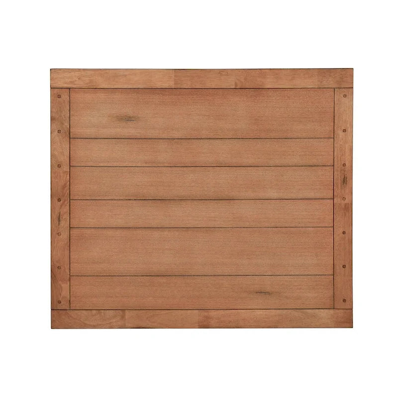 Table de salle à manger style shaker en chêne rustique avec 2 rallonges escamotables et plateau à lattes – 6 à 8 places