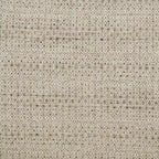 Fauteuil planeur pivotant à 360° en tissu jacquard beige avec dossier fixe, coussin d'assise amovible et base en métal noir – Siège simple