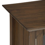 Armoire de rangement transitoire en bois massif avec 4 tiroirs et étagères réglables – Unité individuelle – Brun foncé / Brun miel / Naturel rustique / Brun doré clair / Brun hickory