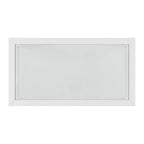 Table basse contemporaine noire/blanche avec plateau en verre trempé, étagère inférieure et roulettes – Unité unique