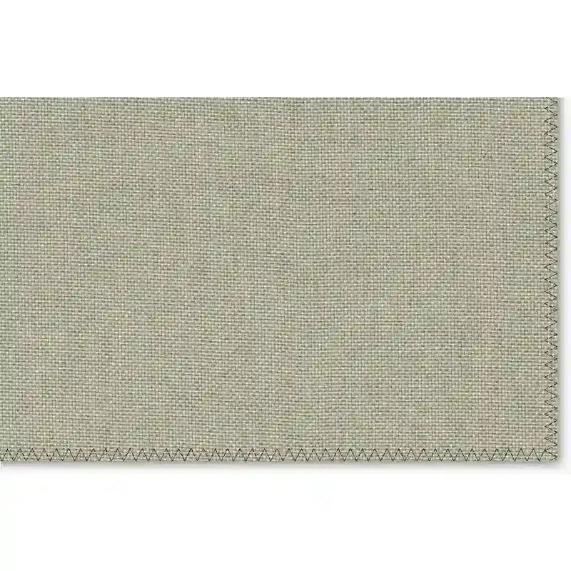 Lit plateforme rembourré beige / gris / pierre avec tête de lit capitonnée à oreilles – Queen / King / California King