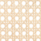 Tabouret de comptoir en rotin avec assise en canne blanche/naturelle / noire / naturelle / noire-naturelle, structure en bois de hêtre et dossier bas – Unité individuelle