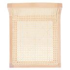 Tabouret de comptoir en rotin avec assise en canne blanche/naturelle / noire / naturelle / noire-naturelle, structure en bois de hêtre et dossier bas – Unité individuelle