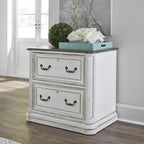 Magnolia Manor Antique White Jr Executive Media Lateral File