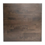 Table d'appoint rustique en bois massif à cadre en X, gris foncé/noyer/gris acacia et blanc rustique – Unité unique