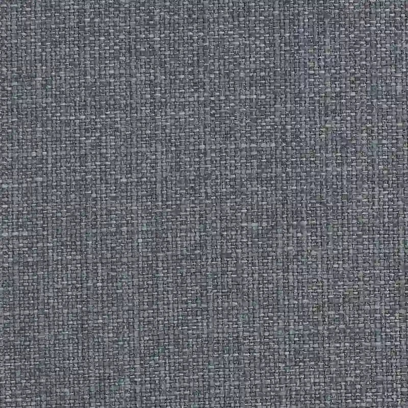 Fauteuil d'appoint en lin bleu marine/gris foncé avec accoudoirs roulés – Siège simple