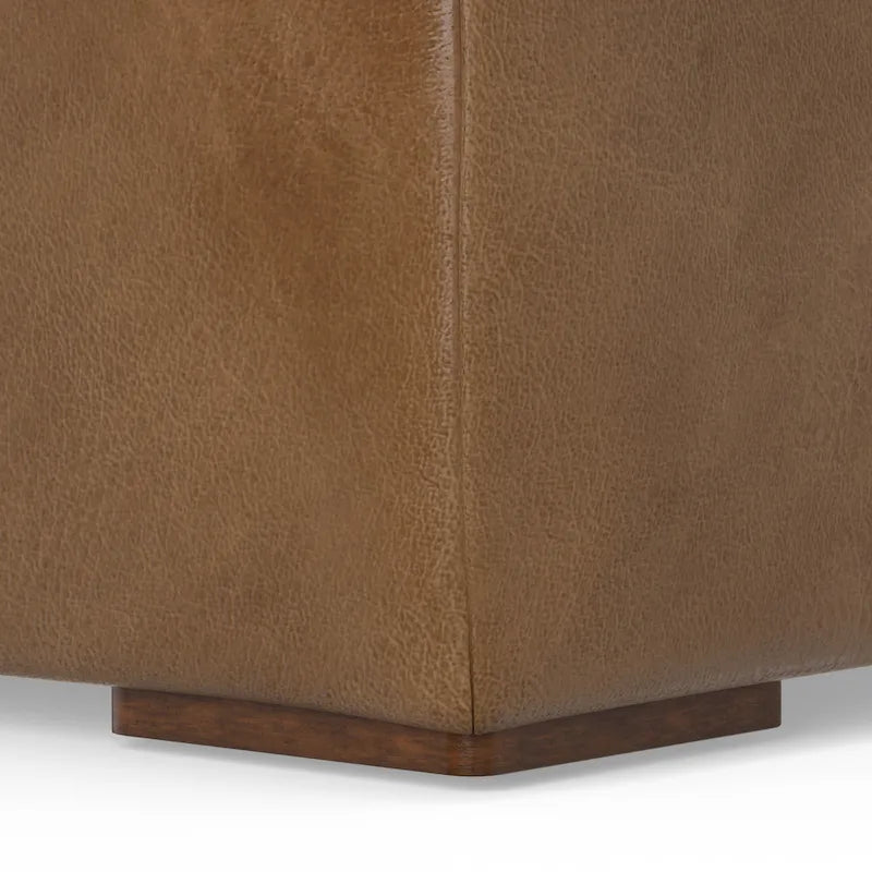 Canapé modulaire moderne – 2 places, Caramel / Gris clair / Terre de Sienne