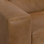 Canapé modulaire moderne – 2 places, Caramel / Gris clair / Terre de Sienne