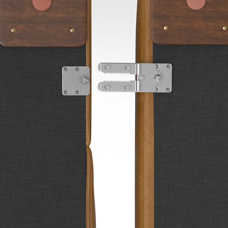 Canapé modulaire moderne – 2 places, Caramel / Gris clair / Terre de Sienne