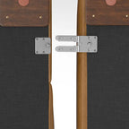 Canapé modulaire moderne – 2 places, Caramel / Gris clair / Terre de Sienne