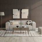 Canapé modulaire moderne – 2 places, Caramel / Gris clair / Terre de Sienne