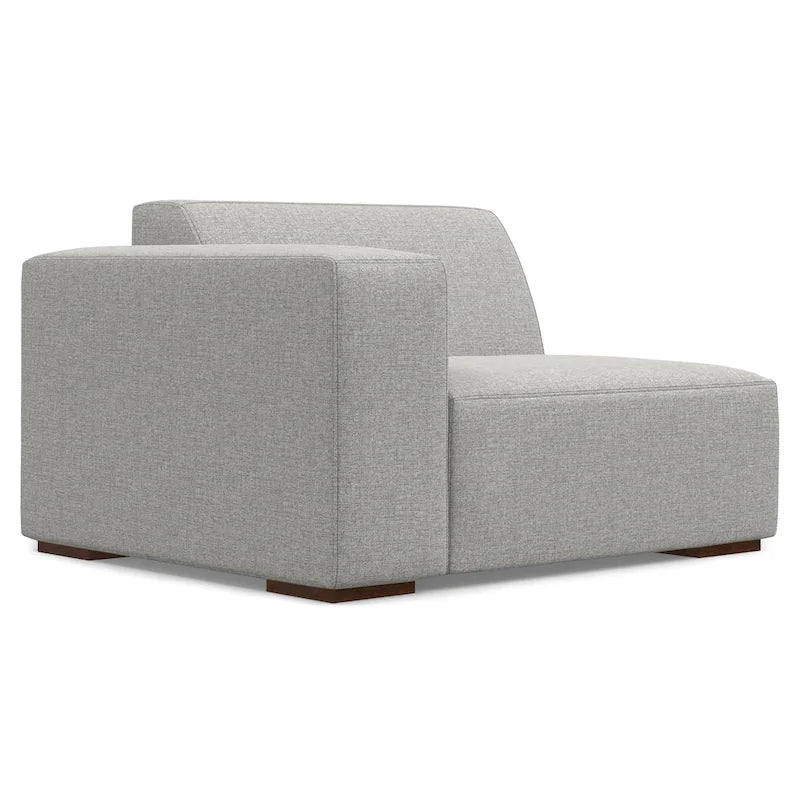 Canapé modulaire moderne – 2 places, Caramel / Gris clair / Terre de Sienne