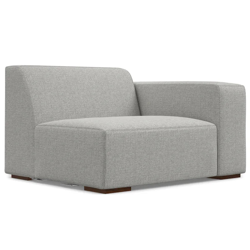 Canapé modulaire moderne – 2 places, Caramel / Gris clair / Terre de Sienne