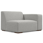 Canapé modulaire moderne – 2 places, Caramel / Gris clair / Terre de Sienne