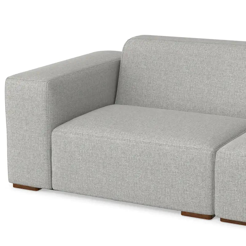Canapé modulaire moderne – 2 places, Caramel / Gris clair / Terre de Sienne