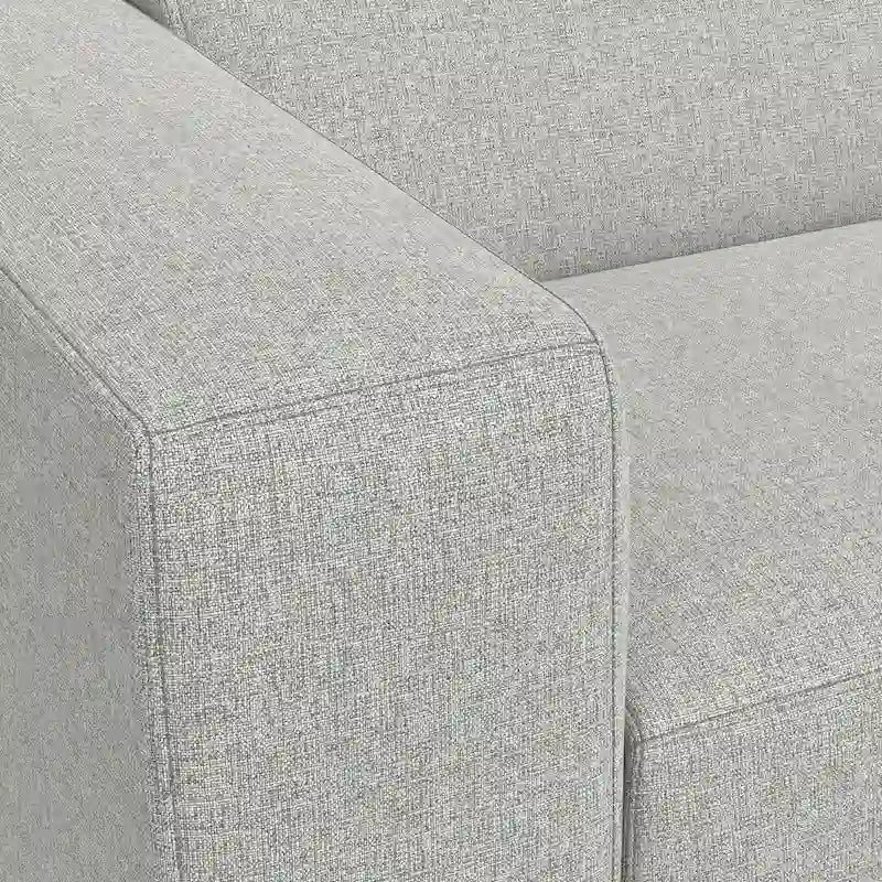 Canapé modulaire moderne – 2 places, Caramel / Gris clair / Terre de Sienne